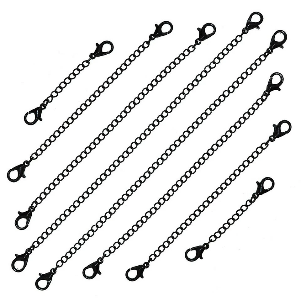 5 cadenas de extensión de collar extensor cable langosta broche clips hallazgos de joyería Foto 2 de 4