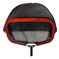 Heavy Duty PRO Swimming Pool Skimmer Leaf Rake w/Frame Black Mesh Net Red Baron