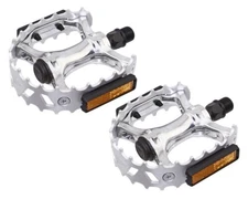 ALTALINE BICYCLE PEDALS VP-747 ALLOY CHROME COMPATIBLE 9/16 CRANK.