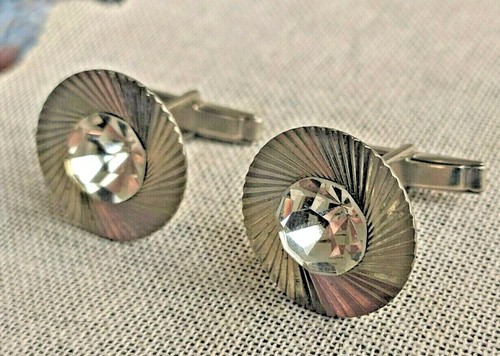 ☭ VTG CUFFLINKS Soviet russian USSR retro silver tone 1960-1970 gift mens NICE - Picture 7 of 7