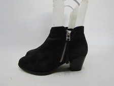 Vionic Womens Size 6.5 M Black Leather Zip Ankle Fashion Boots Bootie