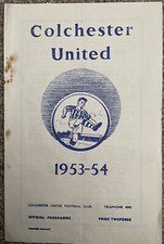 Colchester United Reserves v Lowestoft Town 10th April 1954