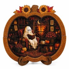 Emotional Uplifting Halloween Puzzle, 58 Pieces, Wooden Puzzles Adults Display