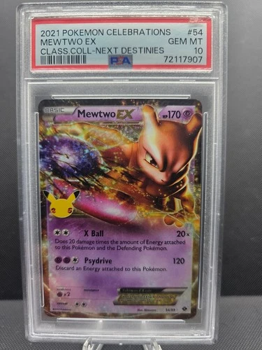 Mewtwo EX 54/99 Celebrations: Classic Collection Holo PSA 10