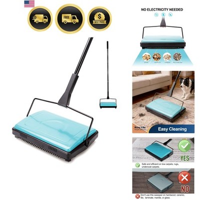 Lightweight Multifunctional Carpet Sweeper - Perfect for Rugs & Low Carpets