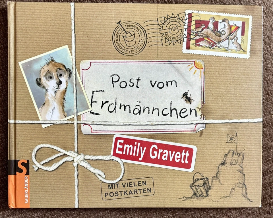 Post vom Erdmännchen, Emily Gravett, Bilderbuch mit Postkarten zum Aufklappen - Bild 1 von 4