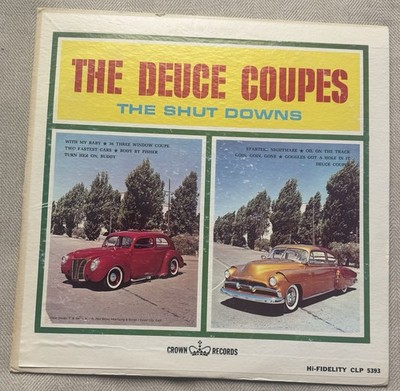 The Deuce Coups - The Shut Downs LP Vinyl - Crown CLP 5393