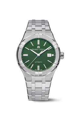 Maurice Lacroix AIKON Automatic 42mm Green Swiss Made AI6008-SS002-630-1 Stahl