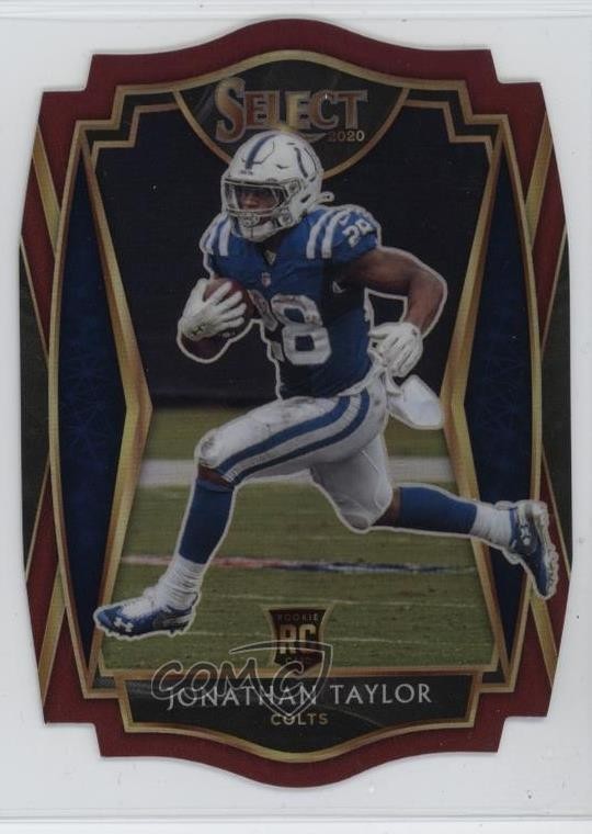2020 Panini Select Premier Level Maroon Prizm Die-Cut Jonathan Taylor #153 1t2n