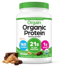 Orgain Organic Vegan Protein Powder, Chocolate Peanut Butter 21g Plant Prote...