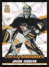 2001-02 Crown Royale Crowning Achievement #10 Johan Hedberg