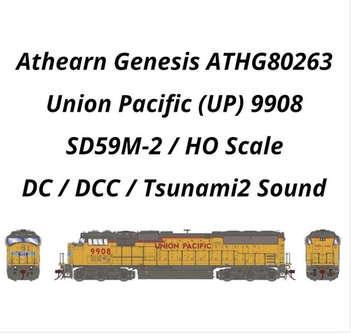 Sonido Athearn Genesis ATHG80263 HO SD59M-2 Union Pacific UP 9908 DC/DCC/Tsunami2 | Zustand: New