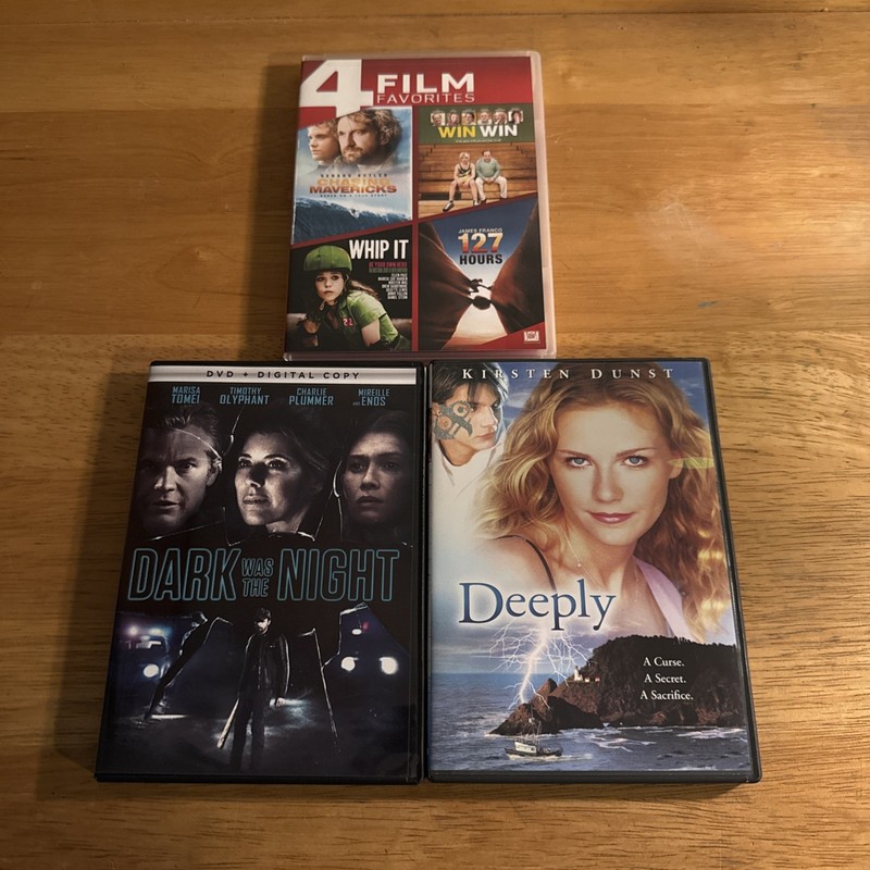127 Hours, Chasing Mavericks, Whip It, Dark Was The Night, Deeply (3 DVDs)