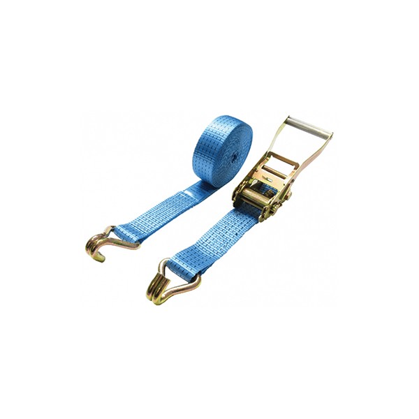 MP61206 Ratchet Tie Down Straps 2 Pieces Blue 6m 50mm 5000kg Breakforce Maypole