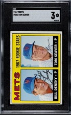 1967 Topps Tom Seaver Rookie #581 SGC 3 VG HOF Mets Vintage RC