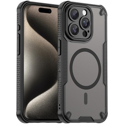MagSafe Hülle für iPhone 15 Pro Max Stoßfest Schutzhülle Back Case Rückseite