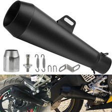 Silenciador de escape universal estilo bocina 51 mm 2" puntas traseras tubo silenciador