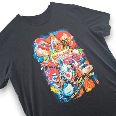 Terror Threads T-Shirt Men's Black 3XL Killer Klowns From Outer Space Cotton Tee