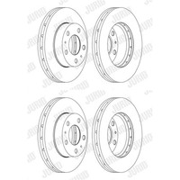 2X Jurid Bremsscheiben Vorne 300Mm BelÜFtet Passend FÜR CitroËN Jumper Fiat