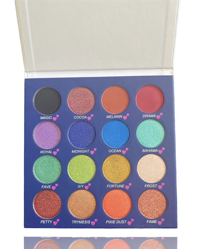 Dena. Sieara Cosmetics 16-Shade Eyeshadow Palette Shimmer & Matte