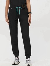 FIGS Women  s Technical Lined Jogger Scrub Pants XS/P Black Petite