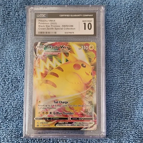 Pokémon Pikachu VMAX SWSH286 Sword & Shield Promo Holo CGC 10 2023