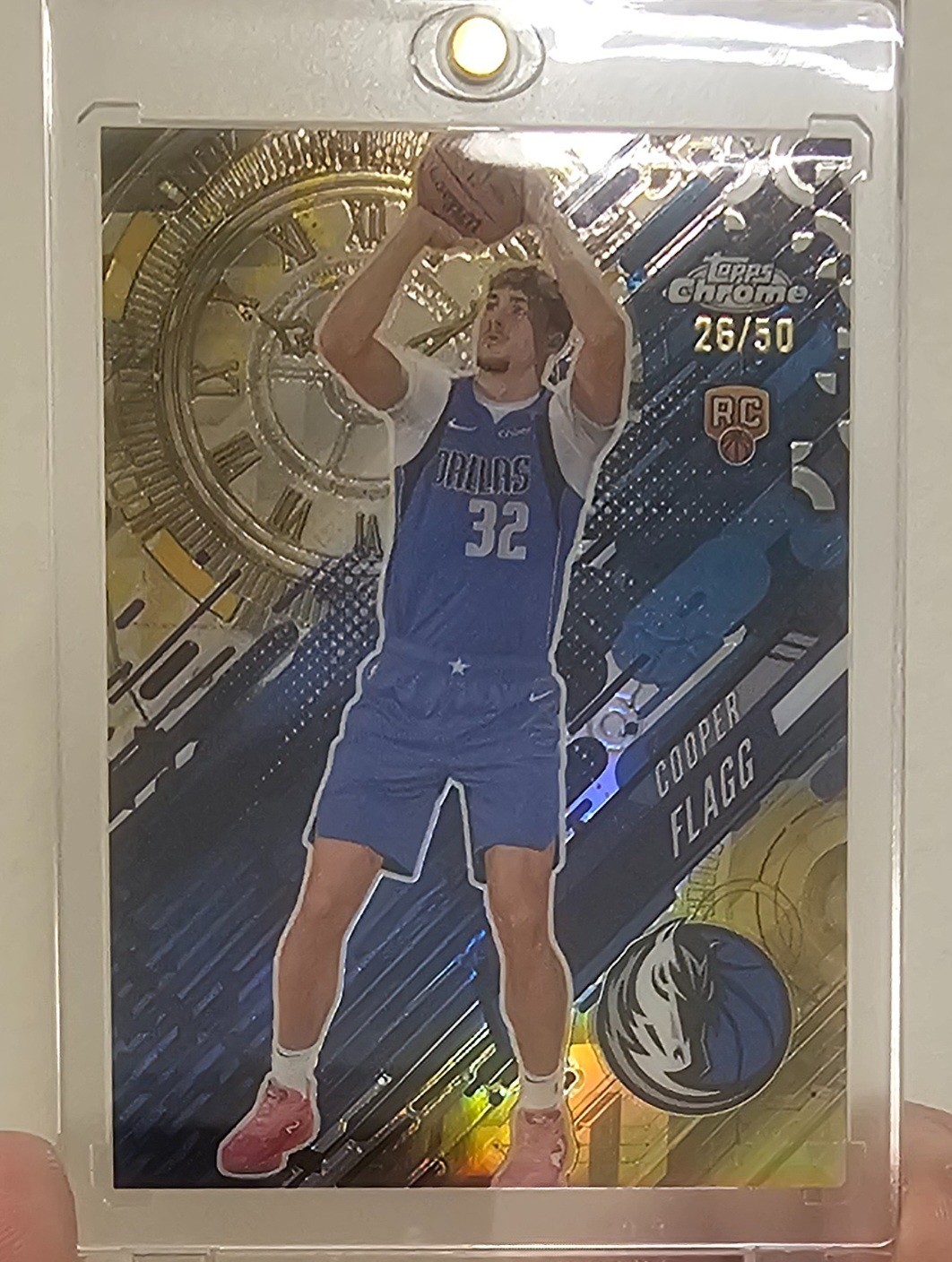2025-26 Topps Chrome NBA Cooper Flagg #GT-16 Go Time Gold /50 ROOKIE (RC)