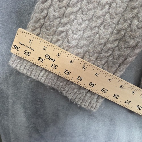 Suéter Pullover H&M Taupe Acanalado Tejido con Cable Cremallera Cuello Grande XL - Imagen 10 de 18