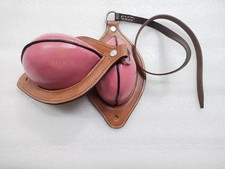 Western Natural Leather Pink Softy Pair of Bucking Roll with Steel D Sold.