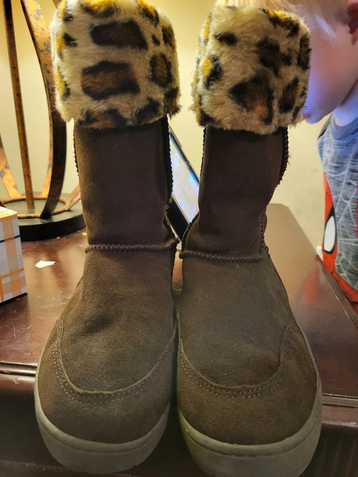 Botas de invierno Style & Co para mujer forradas en piel, marrón talla 8 m Foto 2 de 4