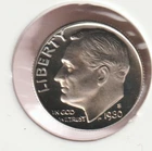 1980s Rare Old US Roosevelt Dime Mint Uncirculated Proof Set Collection Coin USA