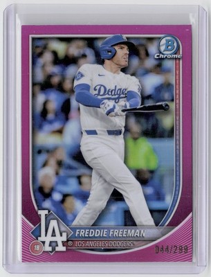 2025 Bowman Chrome #33 Freddie Freeman Fuchsia #/299