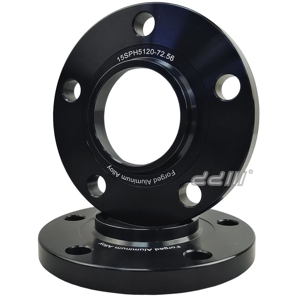 2pcs 15mm 14x1.25 5x120 Hub Centric Wheel Spacer For BMW F10 F20 F21 F22 F23 F30 - Image 2 of 4