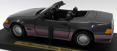 MOTORMAX SL500、Maisto BenzSL-class 1/18 Motormax 1/18 Silver Convertible Mercedes Benz SL500 Diecast