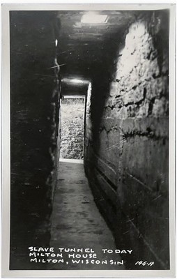 Milton Junction WI-Wisconsin RPPC SLAVE TUNNEL today Postcard