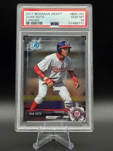 2017 Bowman Chrome Draft Juan Soto Rookie Card BDC162 PSA 10