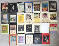 26 Vintage 8-Track Cart Tapes Lot Rock 1970s 1960 Bee Gees Shirelles Santana