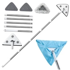  78'' 3 in1 Professional Window Squeegee & Wall Mop : Window Cleaning Kit with 
