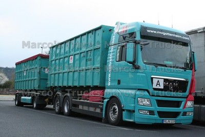 LKW Foto MAN TGX Deichsel Anhänger Deutschland turquoise MV #p2dp