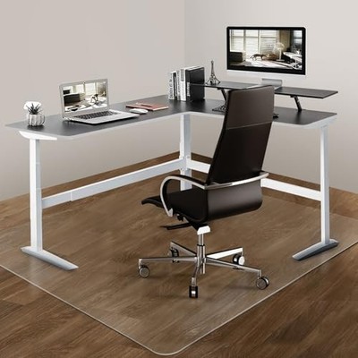 Office Chair Mat for Hardwood Floor: 63''x 51'' Extra Large Floor 63''x51'' Clean