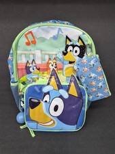 Disney Bluey 16 Inch 5 Piece Backpack With Lunch Bag: Brand New
