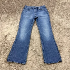 Diesel Jeans Womens 30 Boot Cut Mid Rise Medium Wash Cotton Denim Italy 28x30