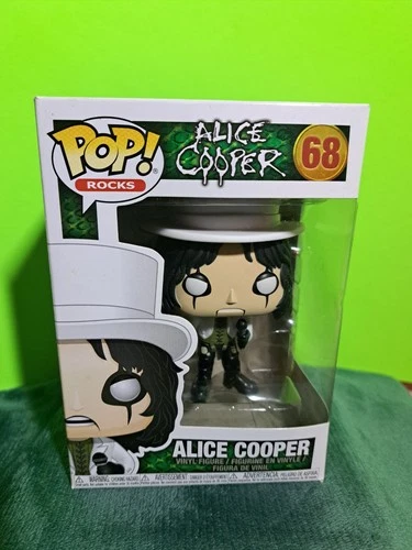 FUNKO POP Rocks- Alice Cooper Top Hat #68 Vinyl Figure Vaulted w/Protector