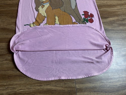 Vtg Rare Lady and the Tramp 90s Nightgown Dress Kids Medium Disney 90s Cute - Picture 8 of 15