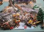 Vintage Huge Playmobil Lot Western Animals Gold Mine Accessories Figures Etc