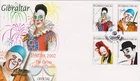 GB - GIBRALTAR 2002 The Circus/Famous Clowns/Cairoli/Europa '02 SG 1002-1005 FDC