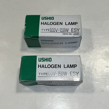 USHIO Halogen Lamp Bulb Type 100V - 150W ESY - Lot of 2 - NEW