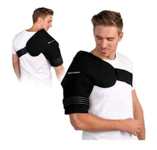 Compression Shoulder Ice Pack Gel Wrap for Shoulder Pain Relief, Medium to Large