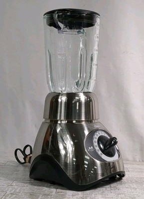Vintage Oster Blender Model 6855, 5 cup 1.25 L 14 Speed Chrome W