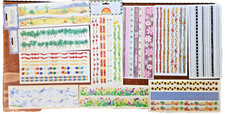 Retired Vintage 2000s Sandylion Border Scrapbook Stickers - 10 packs
